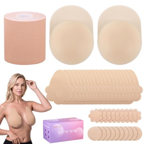 Sada podprsenek s lepicí páskou 4 v 1, Boobietape Push Up (DE/NL/SE/PL, alfanumerická, L, velké