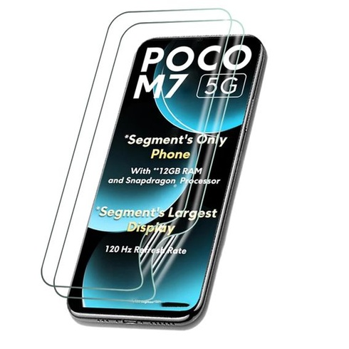 2 ochranné fólie na displej pre Xiaomi Poco M7 5G