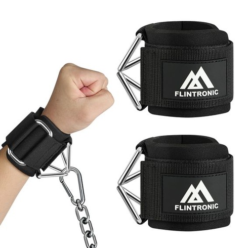 Flintronic 2dielne zápästné bandáže pre použitie v posilňovni, 7mm neoprén s nastaviteľným