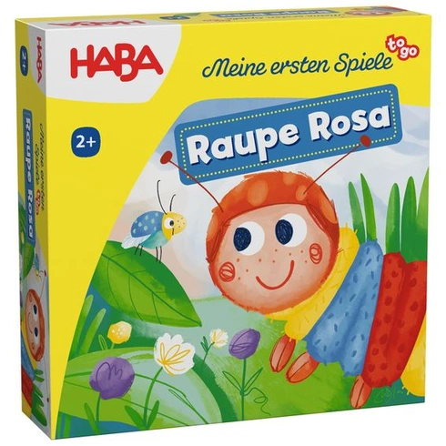 HABA MES to go Caterpillar Pink – Prvá hra s pokladaním dlaždíc pre deti od 2 rokov, učenie farieb