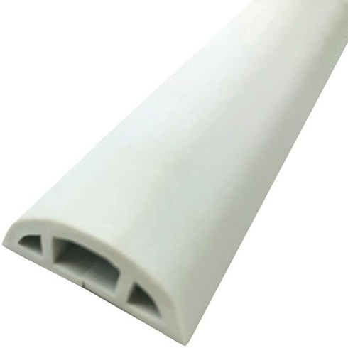 Podlahový kabelový most, půlkruhový, pro domácí použití, podlahový kabelový kanál, měkký PVC