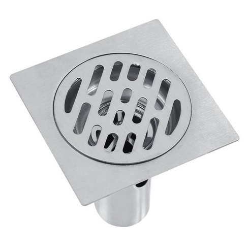 TOPINCN Čtvercový sprchový odtok s odnímatelným krytem filtru, zesílená nerezová podlahová odpadní