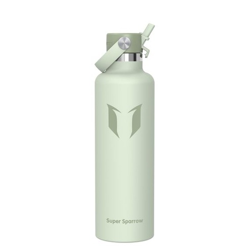 Fľaša na vodu Sparrow z nerezovej ocele 500ml/750ml/1l/1,2l termoska so slamkou 1000ml C- Emerald