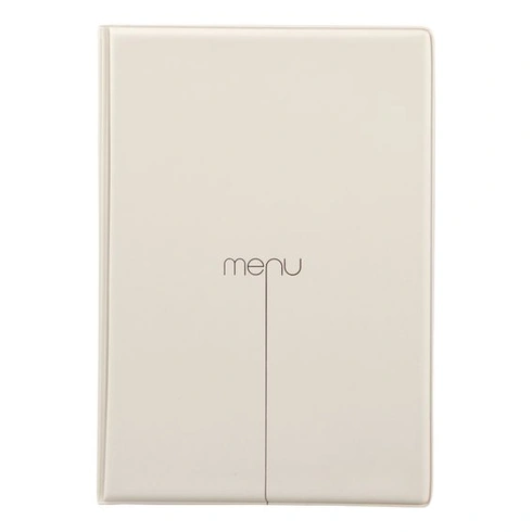 DAG Style Risto A4 Menu | 4+2 obálky | Písková barva, netoxické PVC, 31,3 x 22,6 x 0,7 cm Písková A4