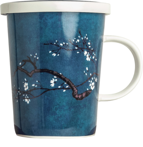 Porcelánový hrnček Royal Tea so sitkom modrý Magnolia - II. akosť