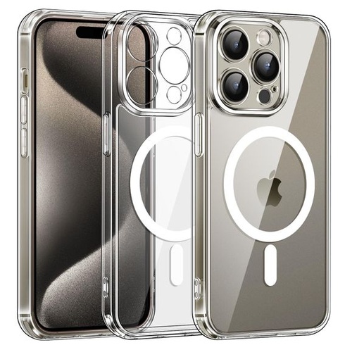 Pouzdro ivoler pro iPhone 15 Pro s MagSafe, [ochrana fotoaparátu] odolné proti žloutnutí a