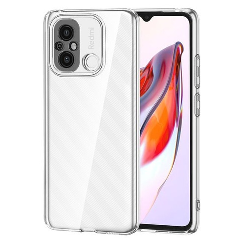 NOVINKA Pouzdro pro Xiaomi Redmi 12C, Průhledné TPU nárazuvzdorné pouzdro pro Redmi 12C 6,71 palce