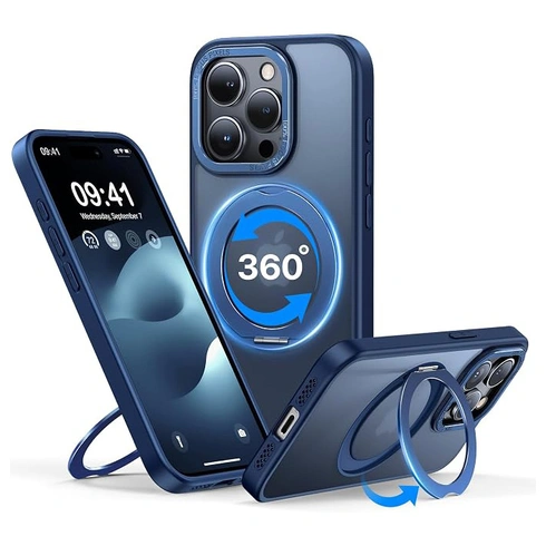 Kryt QTlier C360 modrý pre iPhone 16 Pro Max