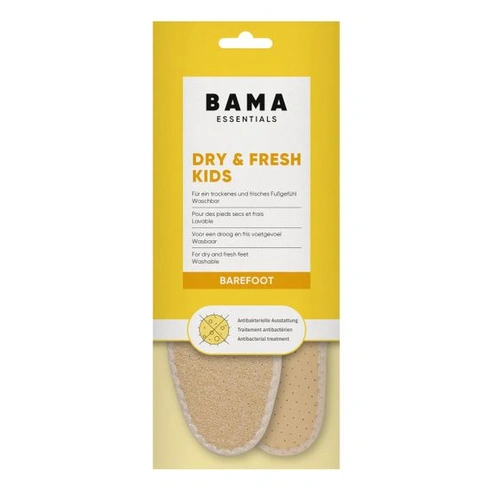 Bama Dry & Fresh Kids - Barefoot vložky do bot - Prodyšné letní vložky do bot - Účinné díky iontům