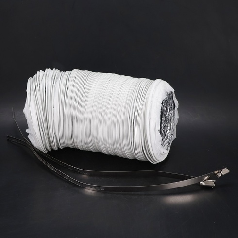 Výfuková trubka Hon&Guan ø150mm, 5m PVC hliníková hadice se 2 hadicovými svorkami pro přenosnou