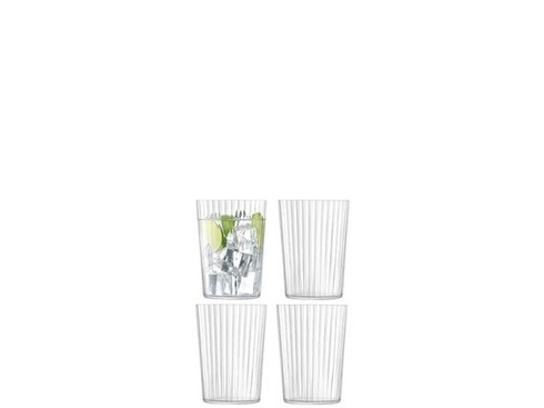 LSA International Gio Line Becher 560ml Klar x 4 Line 560ml