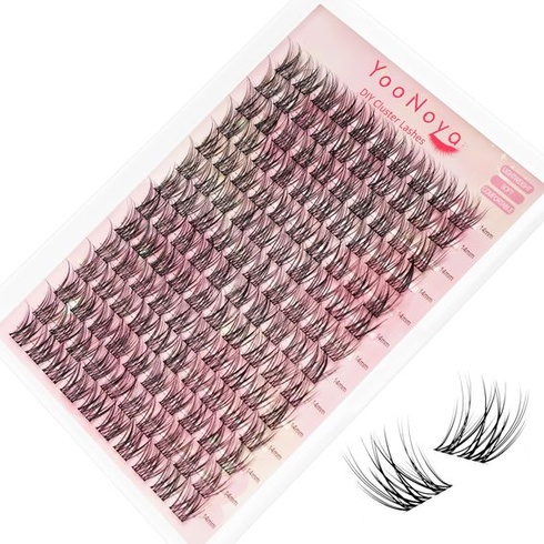 Predlžovanie rias 140 ks 14mm C-obtočené riasy, zhluky, DIY, objem, prírodné predĺženie rias s