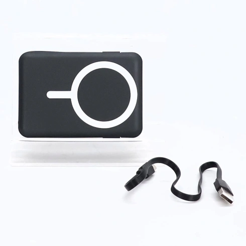 Powerbanka Azmuth pro iPhone s magnetickou ochranou, 10 000 mAh se stojánkem, černá