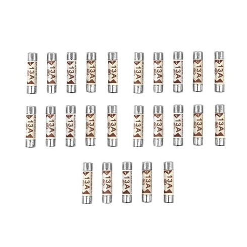 JZK 25 kusov 13 A 240 V BS1362 domáce keramické poistky, zástrčková poistka 6 * 24 mm, pieskom