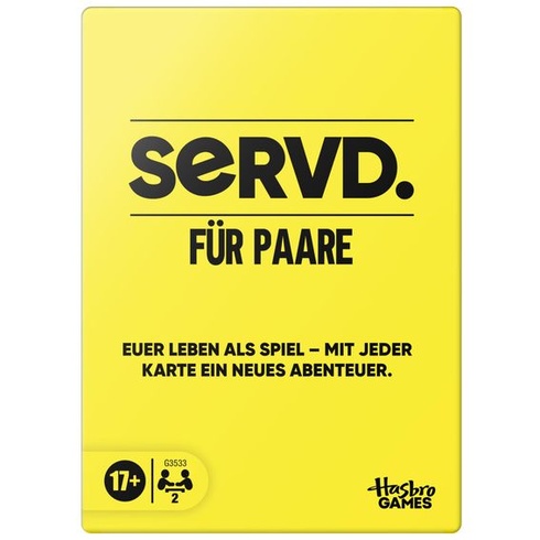 Hasbro Gaming SERVD hra pre páry - Veselá kartová hra zo skutočného života pre partnerov - zábavný