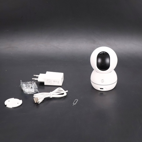 GRIFEMA 360 ° vnútorná WiFi bezpečnostná kamera, 1080P (3MP) s nočným videním 10 m, detekciou
