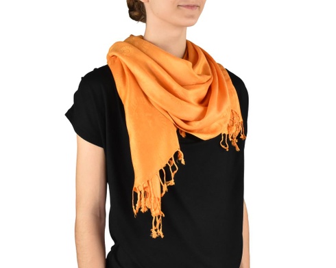 Šatka Óm viskoza 180cm x 65cm žltá