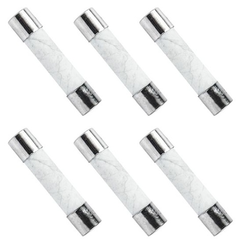 Náhradné poistky pre Generac, nahrádzajú 1000005117, 6,3 A, 250 V AC, 5 mm x 20 mm, 6,3 A (balenie 6