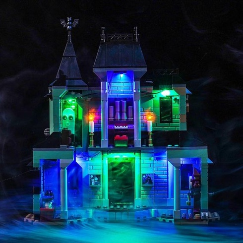 Sada LED světel kompatibilní s Lego 31167 Strašidelný dům (model není součástí balení), Sada