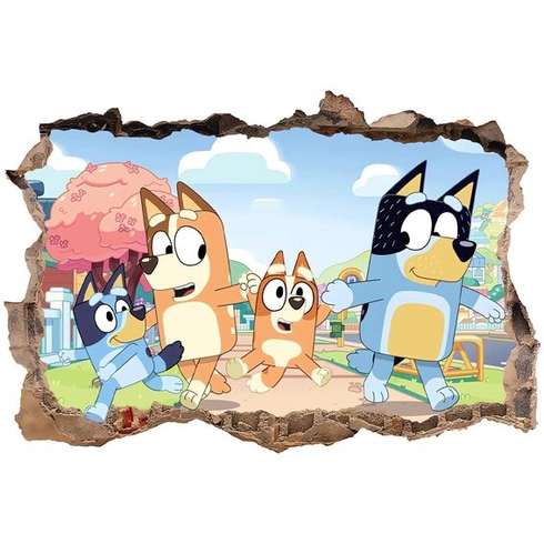 3D samolepky na stenu s anime tématikou, viacfarebné, kreslený štýl, do detských izieb, dekorácie na