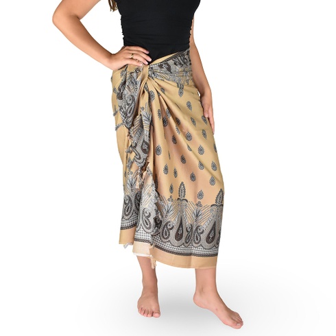 Sarong - Pareo BUN, folklór, hnedý, II. akosť