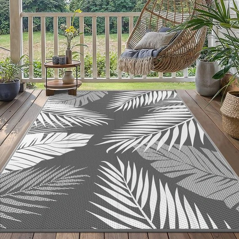 Vonkajší koberec GENIMO, odolný voči poveternostným vplyvom, 120x180cm, plastová slamená rohož,