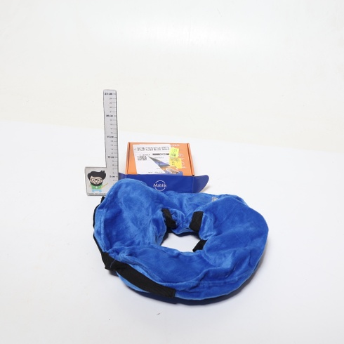 Mablik® Elizabethan obojok pre psov, veľkosť L, modrý, nafukovací, na hojenie rán a po operácii.