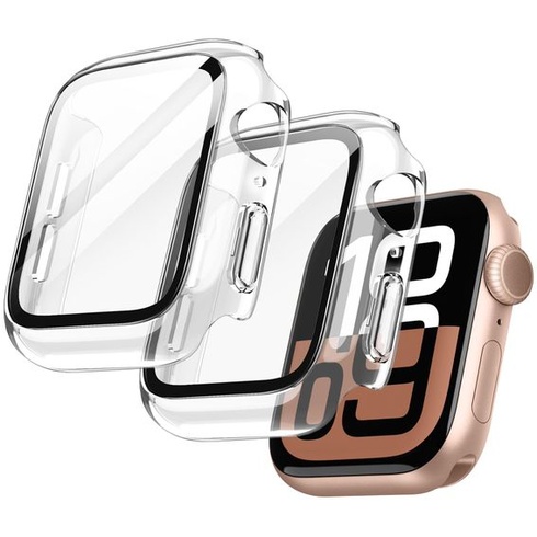 Puzdro JETech s ochranou displeja pre Apple Watch Series 11/10 46mm, priehľadné Apple Watch Series