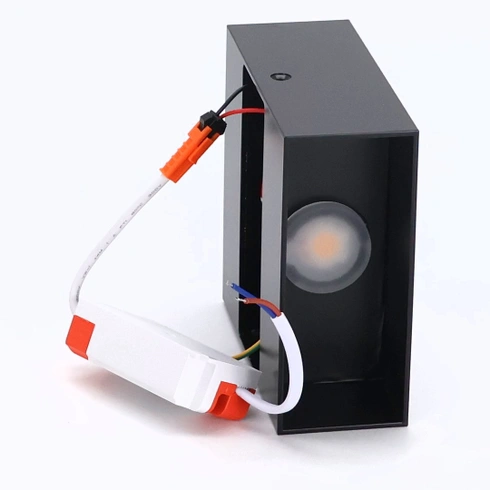 Nástenná lampa Glighone 3000K čierna 2ks