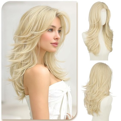 Dámska parochňa Sofeiyan 55 cm svetlý blond