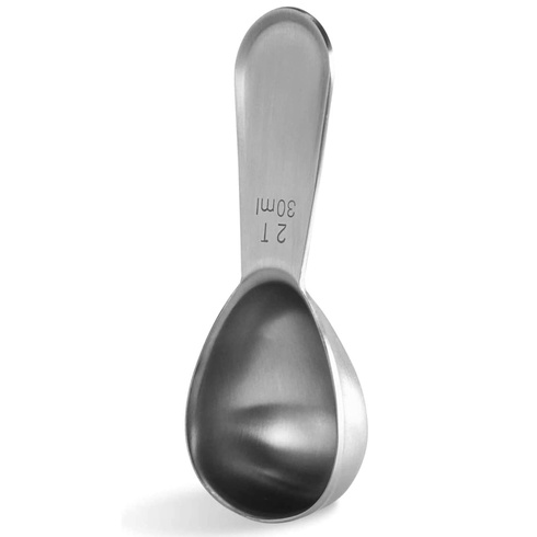 U-Taste 18/8 nerezový dávkovač kávové lžičky, odolná odměrka s krátkou tlustou rukojetí pro