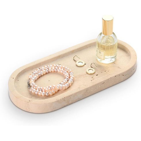 Kúpeľňová tácka HAMAKAWA OVAL-TP-BEIGE