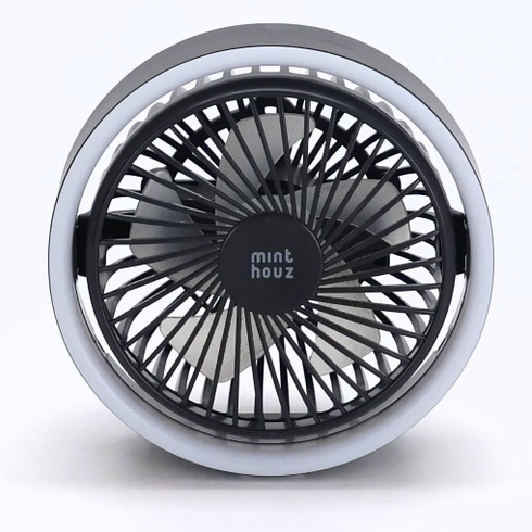 Stolný ventilátor Minthouz, 3 rýchlostné stupne, tichý USB ventilátor, mini ventilátor otočný o