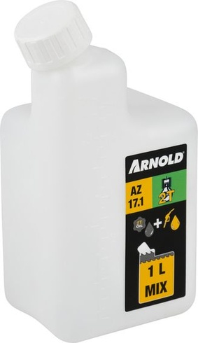 ARNOLD - Miešacia fľaša pre 2taktné motory na 1 liter palivovej zmesi, 1:25/1:32/1:40/1:50;