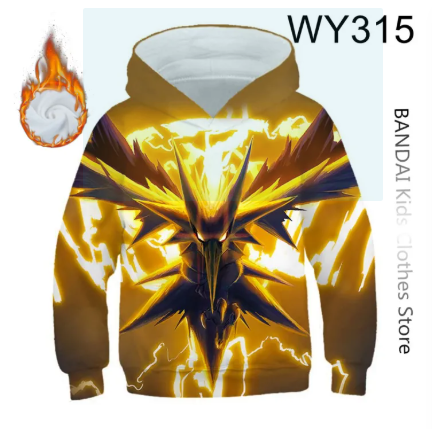 Detská bunda Daraz Funny Hoodies Pokémon