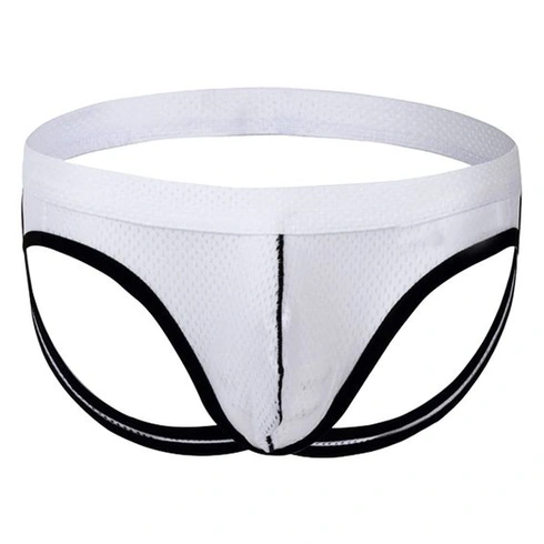Pánska sexi spodná bielizeň Jockstrap zo sieťoviny, športové tangá, tréningová spodná bielizeň