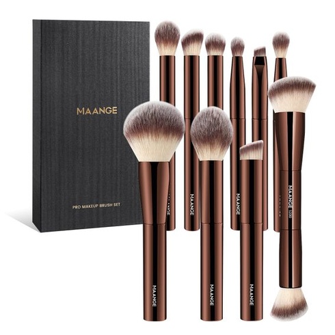10dielna sada štetcov na make-up MAANGE