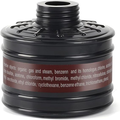 Filtr pro plynovou masku, 40mm filtr s aktivním uhlím kompatibilní s celoobličejovou plynovou
