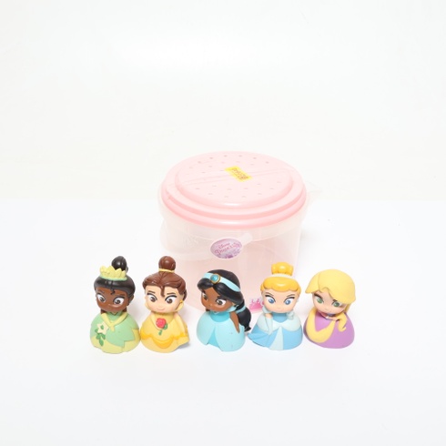 Oficiálny obchod Disney - Disney princeznej - Sada hračiek do kúpeľa - 5 dielov - Bella, Popelka,