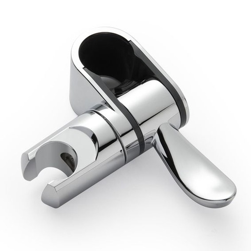 Držiak sprchovej hlavice na sprchovú tyč, univerzálny pre madlá 32 mm, otočný o 360 °, chróm, ľahká