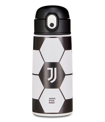 Fľaša na pitie Seven Kid Juventus, biela, 460 ml, nerezová oceľ, bez BPA, vzduchotesná, udrží nápoje