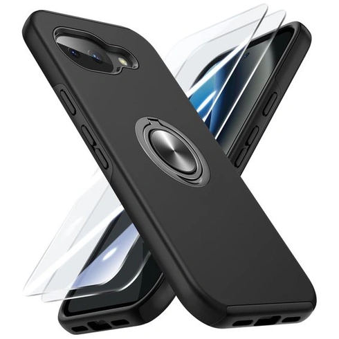 Pouzdro Doeshine pro Google Pixel 10A se stojánkem, černé Google Pixel 10A černé