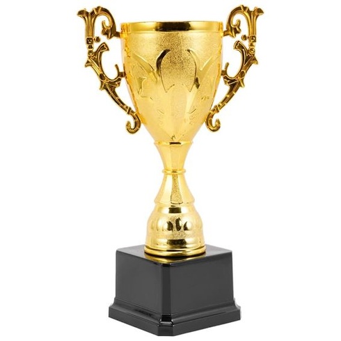 Zlatá dětská sportovní trofej Toyvian, plastová, 17 cm, vzdělávací odměna pro soutěže a dětské