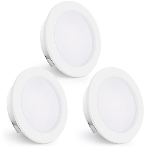 KYOTECH LED zapustené bodové svetlá 230V, 4W 440LM zapustené bodové svetlá 4000K, balenie po 3