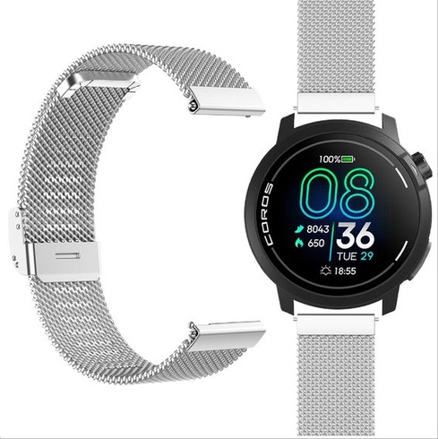 Náramek GIOPUEY 22mm kompatibilní s COROS Pace Pro/Pace 3/APEX Pro/2 Pro/46MM, pletený náramek z