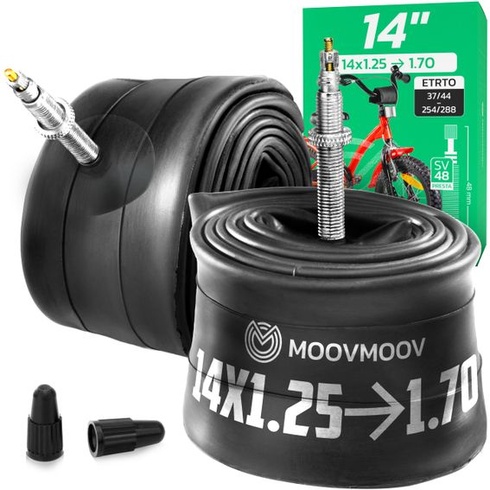 Vnútorná duša do bicykla MoovMoov 14 palcov - Pre plášte 14x1,35, 14x1,40, 14x1,50, 14x1 3/8x1 5/8, 14x1