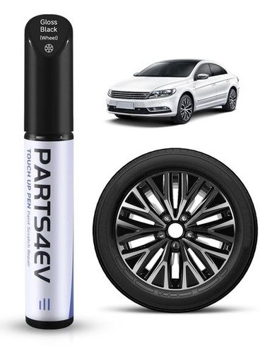 Pero na opravu ráfikov v lesklej čiernej farbe - pre ráfiky VW/Volkswagen s povrchom Black Diamond Turned