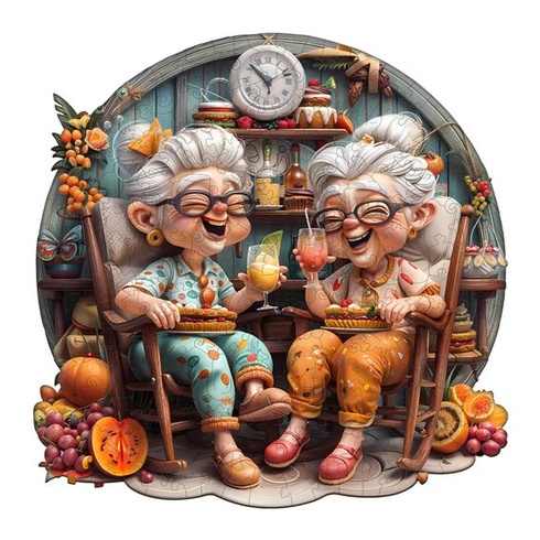 Jigfoxy drevené puzzle pre dospelých, drevené puzzle pre babičku na párty, unikátne drevené puzzle sa