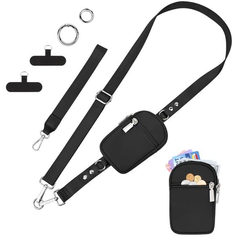 Nastaviteľná crossbody pútka na telefón, univerzálne pútko na telefón do puzdier, široké pútko