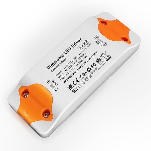 REYLAX LED transformátor 12V stmívatelný triakový napájecí zdroj 24W 2A, 118 x 45 x 23mm 12V 24W